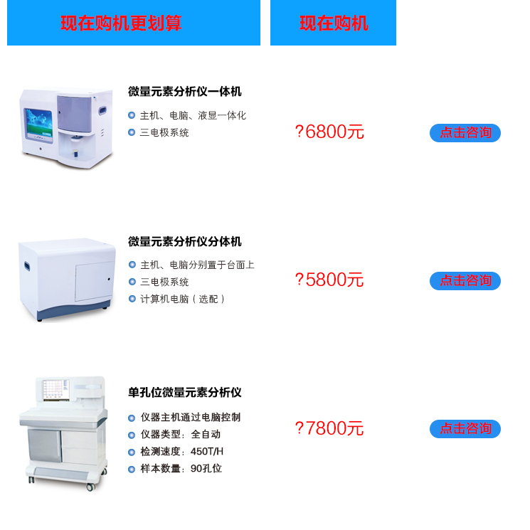 全自动微量元素分析仪价格优势，现在购机更划算！